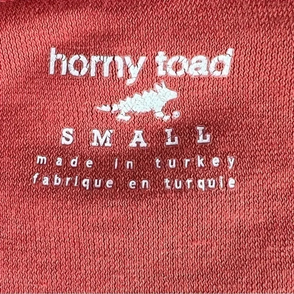 Horney Toad Women’s Burnt Orange Rose Long Sleeve T-shirt Long Sleeve Size Small - Picture 9 of 10